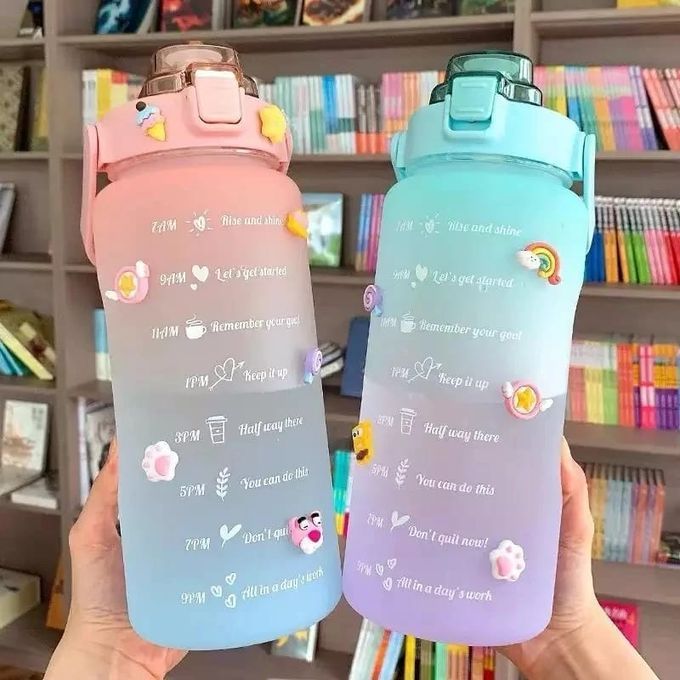 High Quality 2 litres water borrle ith motivational notes