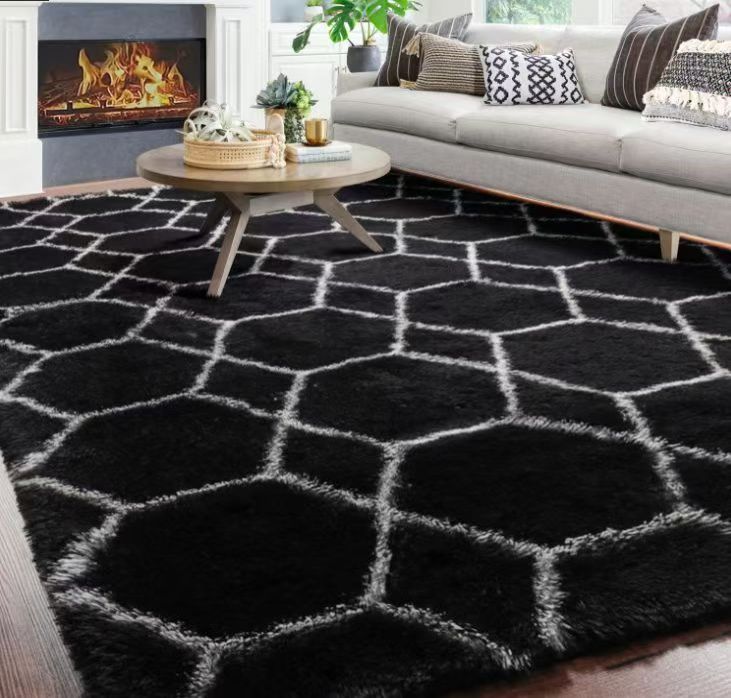 【Offer】5*8 Soft Patched carpet Multicolor Floor Mat Fluffy Bedroom Carpet New Classic Thick Carpet Living Room Plush Rugs Children Bed Room Fluffy Floor Carpets Home Decor Rugs Velvet Mat