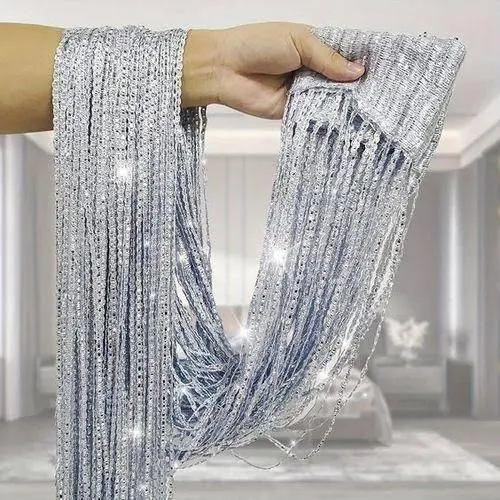 Decorative Door String Curtains Wall Panel Tassels Blinds Room Divider for Wedding Party Restaurant Home Salon,Kinyozi,Open Doors