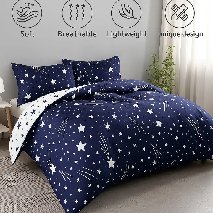 【Today's Deal】]4pcs Bedding Sets Comforter Set Bedding Duvet (1pc Duvet & 1pcs Bed sheet&2pcs Pillow covers） multicolor