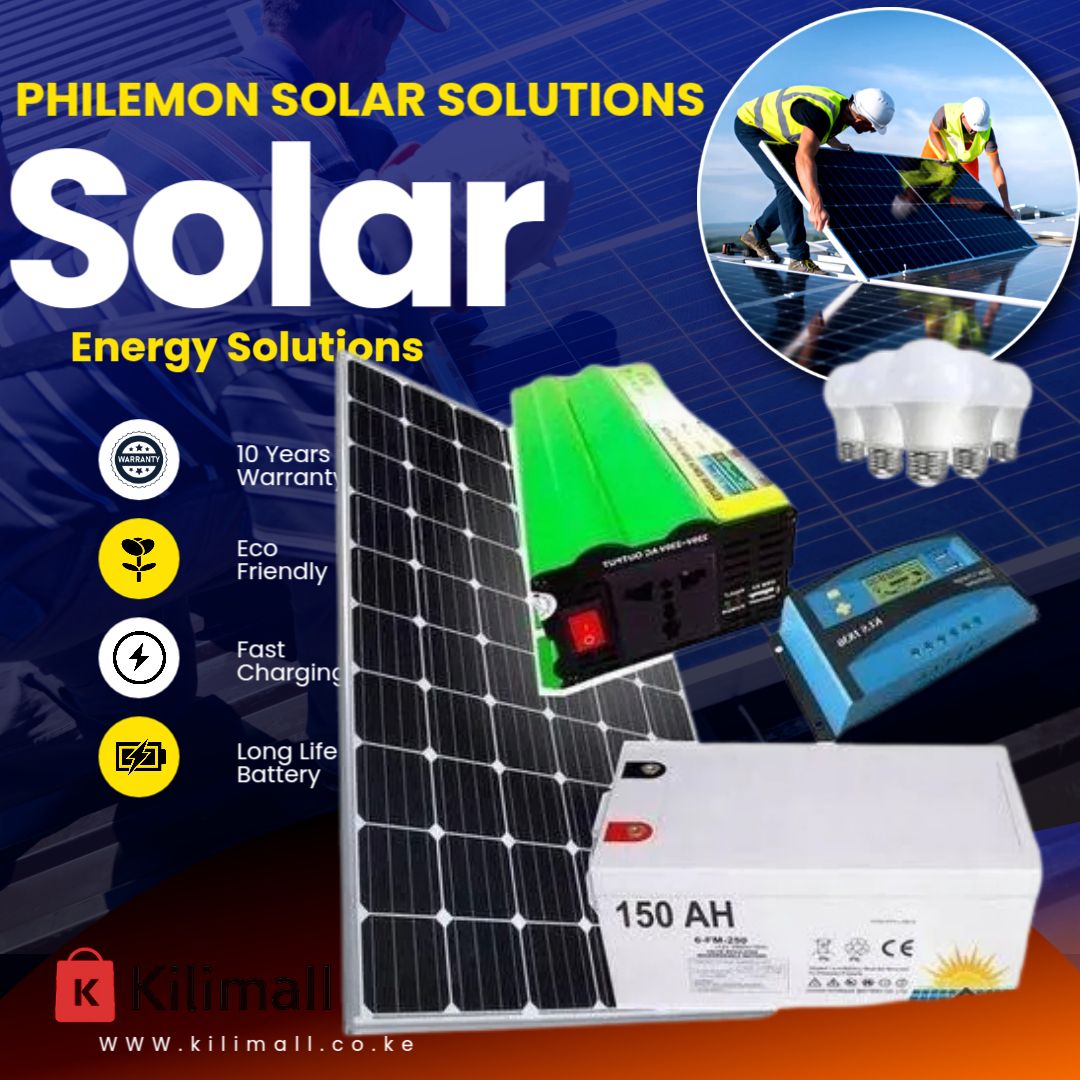 Solarmax Solar 200 Watts Solar Panel All Weather Monocrystalline Full Kit + 150Ah Solar Battery + 20 Amp Digital Controller + 600watts Solar Inverter + 5 Bulbs