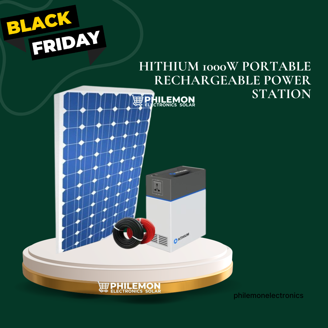 HITHIUM 1000W Portable Rechargeable Power Station 200w Output Portable Power Bank Station Solar Power Lithium 3 In 1 (Inverter + Battery + Solar Controller Output) 200W Rated Power 1004Wh UPS Plug & P