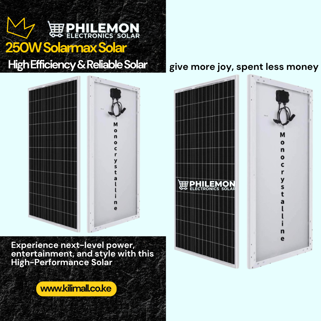 ☀️ 250W Solarmax Solar Panel – High Efficiency & Reliable Solar Power ⚡