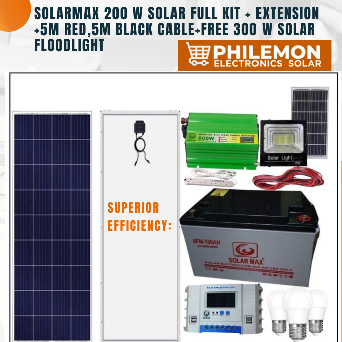 Best price for Solarmax 200 W Solar panel all weather +100ah solar ...
