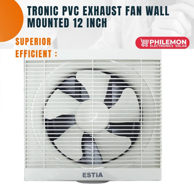 Tronic PVC Exhaust Fan Wall Mounted 12 inch