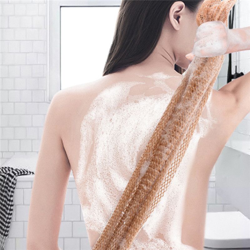 3PCS African Net Sponges, Long Net Bath Sponge Exfoliating Towels for Bath, Shower Body Scrubber Back Scrubber Skin Smoothers for Daily Use, 30x80cm