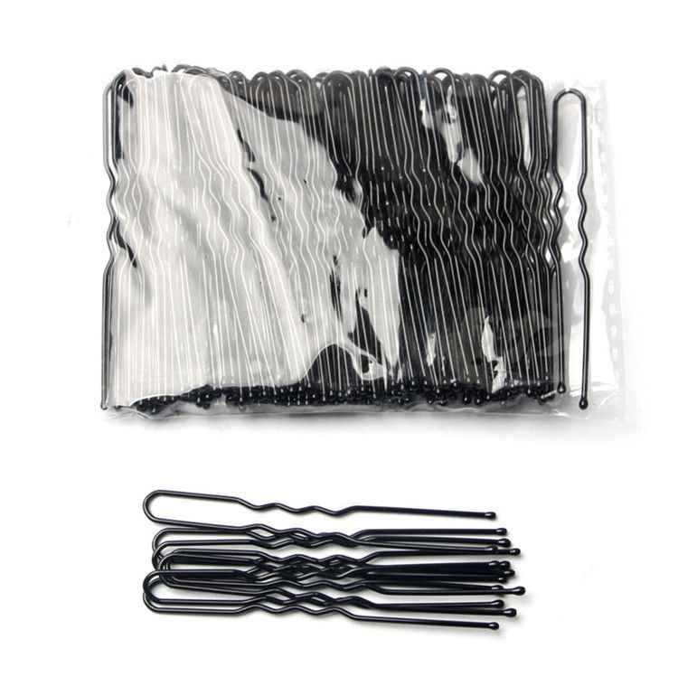 Brown Hair Pins for Buns,  U Shaped Hair Pins Black Hair Bun Pins for Women Girls