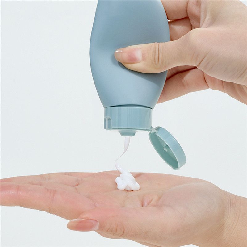 3 Pack Portable Travel Bottles for Toiletries, Leakproof Refillable Liquid Containers for Shampoo, Body Lotion, Hair Conditioner, 60ml/2.02oz