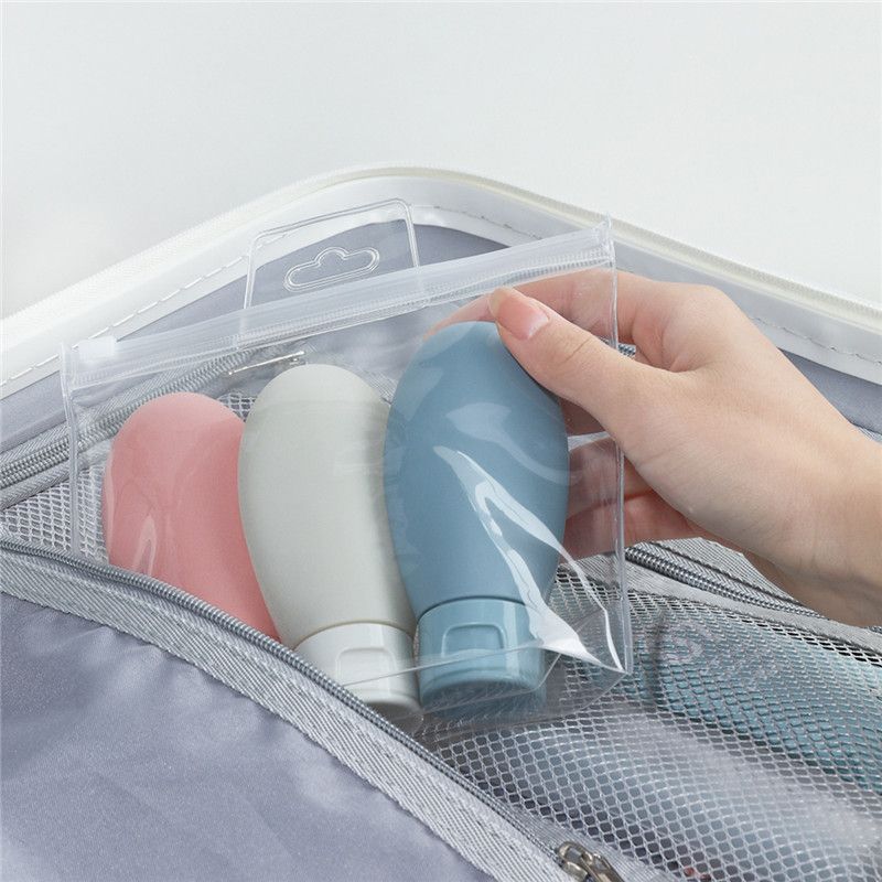 3 Pack Portable Travel Bottles for Toiletries, Leakproof Refillable Liquid Containers for Shampoo, Body Lotion, Hair Conditioner, 60ml/2.02oz
