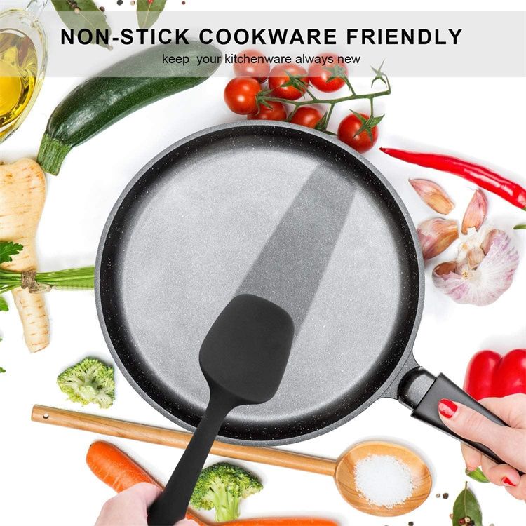 Silicone Spatula Set - 6 Piece Non-Stick Rubber Spatula Set, Heat-Resistant Spatula Kitchen Utensils Set for Cooking, Baking and Mixing