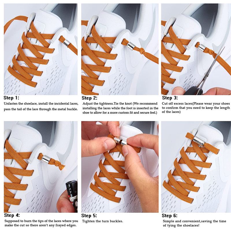 Elastic Shoe Laces - Elastic No Tie Shoelaces for Adults & Kids Shoes