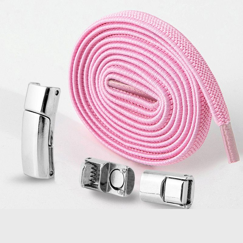Elastic No tie Shoelaces with Magnetic Lock Adjustable Flat Shoelaces for Sneakers Lazy Lock Elastic Tieless Sports Shoes Strings Fits All Shoes