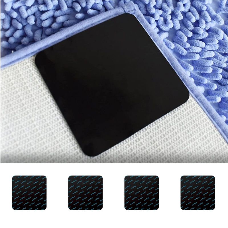 4Pcs/8Pcs Grippers for Rugs, Double Sided Non Slip Rug Pads for Hardwood Floors and Tiles, Reusable and Washable Rug Tape for Area Rugs, Dual Sided Adhesive Rug Pad Gripper Keep Corners Flat