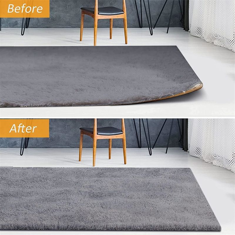 4Pcs/8Pcs Grippers for Rugs, Double Sided Non Slip Rug Pads for Hardwood Floors and Tiles, Reusable and Washable Rug Tape for Area Rugs, Dual Sided Adhesive Rug Pad Gripper Keep Corners Flat