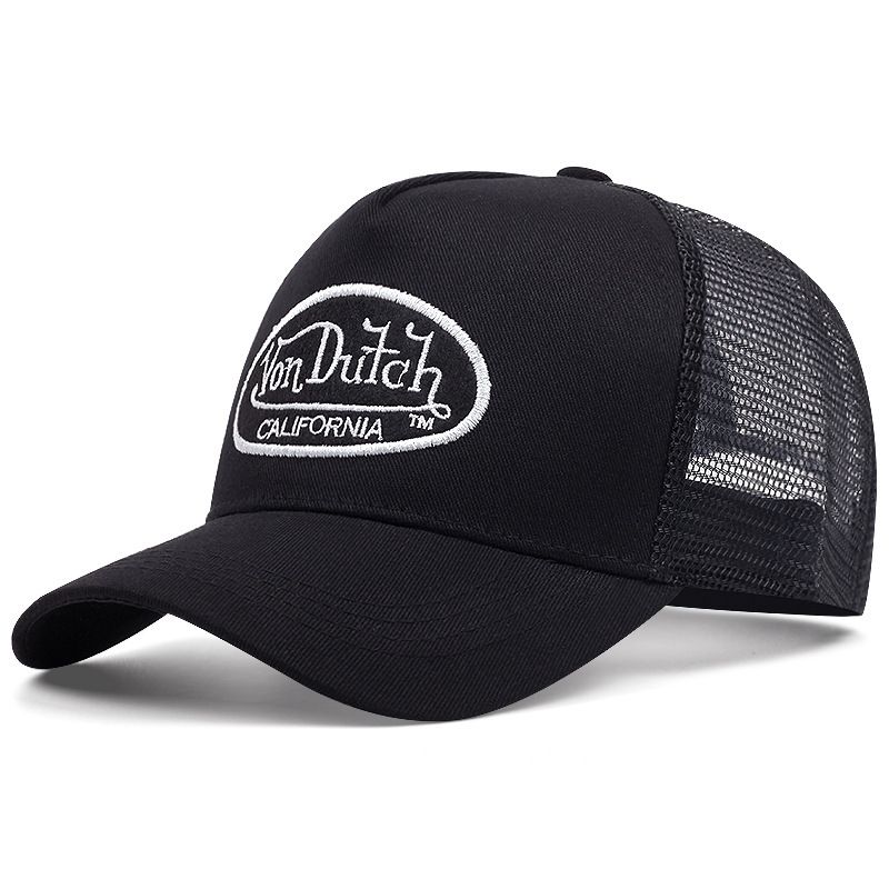 TS Von Dutch Classic Trucker Hat - Retro Snapback Cap for Men and Women - Adjustable Fit Panel, Breathable Mesh Rear, Curve Bill 21.65-24.01inches(55-61cm)