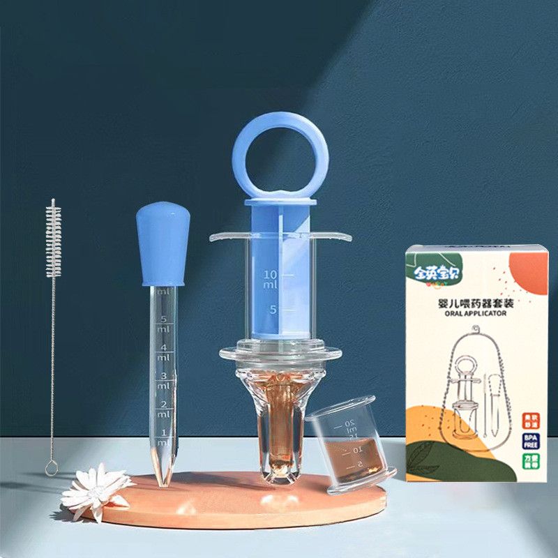 Baby Medicine Dispenser Kit  - Infant Medicine Syringe Pacifier Dropper, Toddler Feeding Pacifiers Dispensers Products for Babies Newborn Essentials Must Haves Medical Kits