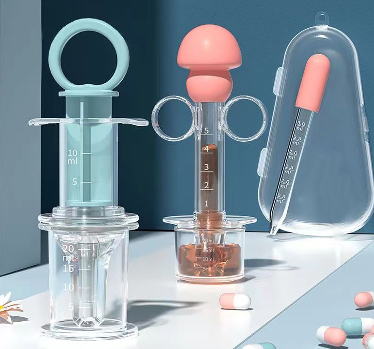 Baby Medicine Dispenser Kit  - Infant Medicine Syringe Pacifier Dropper, Toddler Feeding Pacifiers Dispensers Products for Babies Newborn Essentials Must Haves Medical Kits