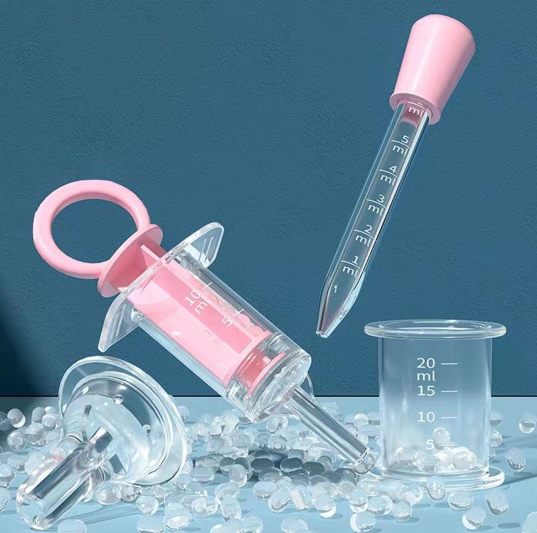 Baby Medicine Dispenser Kit  - Infant Medicine Syringe Pacifier Dropper, Toddler Feeding Pacifiers Dispensers Products for Babies Newborn Essentials Must Haves Medical Kits