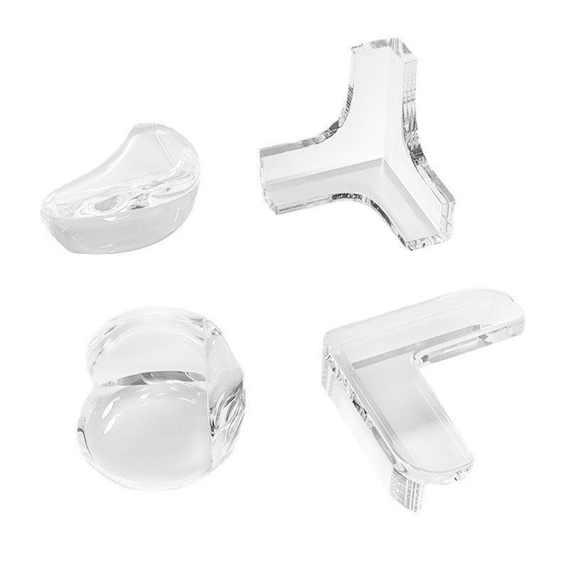 ‎TS Corner Guards (6 Pack) Clear Protectors | High Resistant Adhesive Gel Best Baby Proof Stop Child Head Injuries Tables, Furniture & Sharp Corners Proofing
