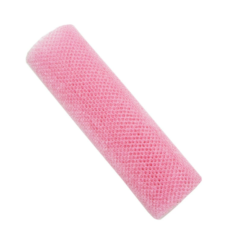 2PCS African Bath Sponge African Net Long Net Bath Sponge XL 80CM Exfoliating Shower Body Scrubber Back Scrubber Skin Smoother,Great for Daily Use (Pink ,Purple)