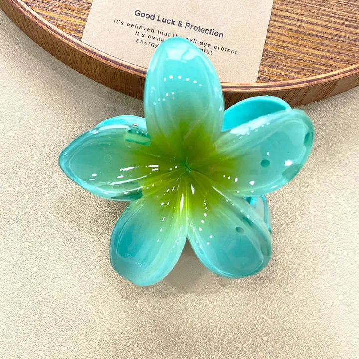 Flower Hair Claw Clips for Thick Hair, Strong Hold Nonslip, Hawaiian, Cute Large Hair Clips, Hair Accessories for Women Girls Holiday Gifts