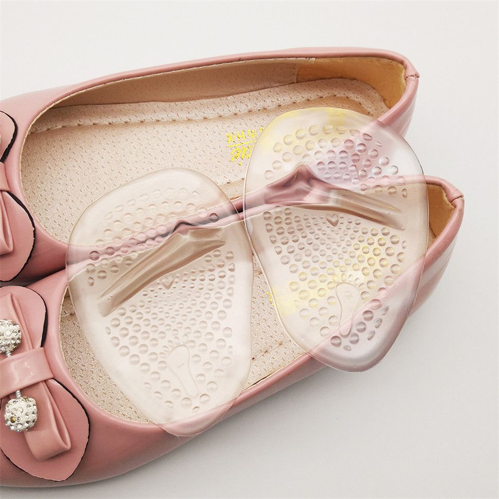 1 Pair High Heel Inserts Gel Insoles for Women, Soft Foot Pads Ball Foot Cushions for Foot Pain Relief and Comfort Shoe Inserts Feet Protectors