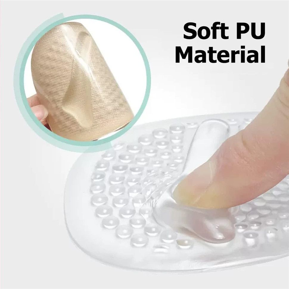 1 Pair High Heel Inserts Gel Insoles for Women, Soft Foot Pads Ball Foot Cushions for Foot Pain Relief and Comfort Shoe Inserts Feet Protectors