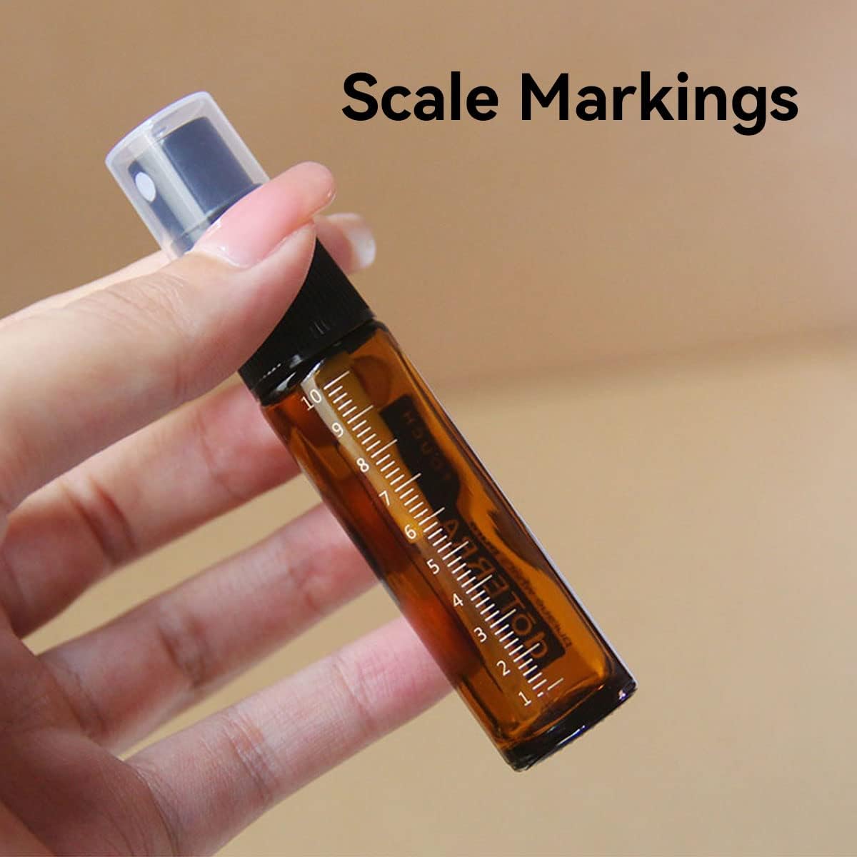 3PCS Essential Oil Roller Bottles Brown Glass Spray Bottles, 10ml Empty Refillable Glass Dropper Bottles for Skincare (1*Roll-on Bottle, 1*Spray Bottle, 1* Dropper Bottle)