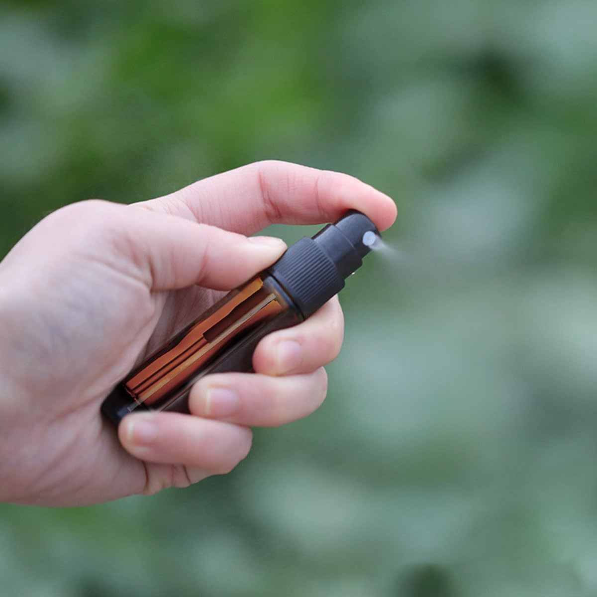 3PCS Essential Oil Roller Bottles Brown Glass Spray Bottles, 10ml Empty Refillable Glass Dropper Bottles for Skincare (1*Roll-on Bottle, 1*Spray Bottle, 1* Dropper Bottle)