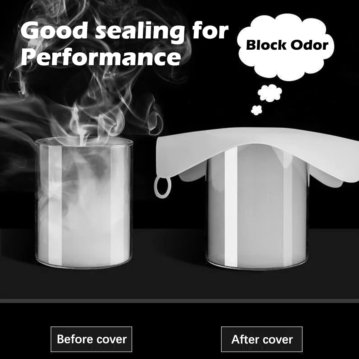 2 Pieces Thick Silicone Floor Drain Stopper Anti-smell Floor Drain Deodorant Cover Insect-proof Seal Cover Silicone Tub Stoppers Anti-Odor Mat for Kitchen, Bathroom and Laundry Room