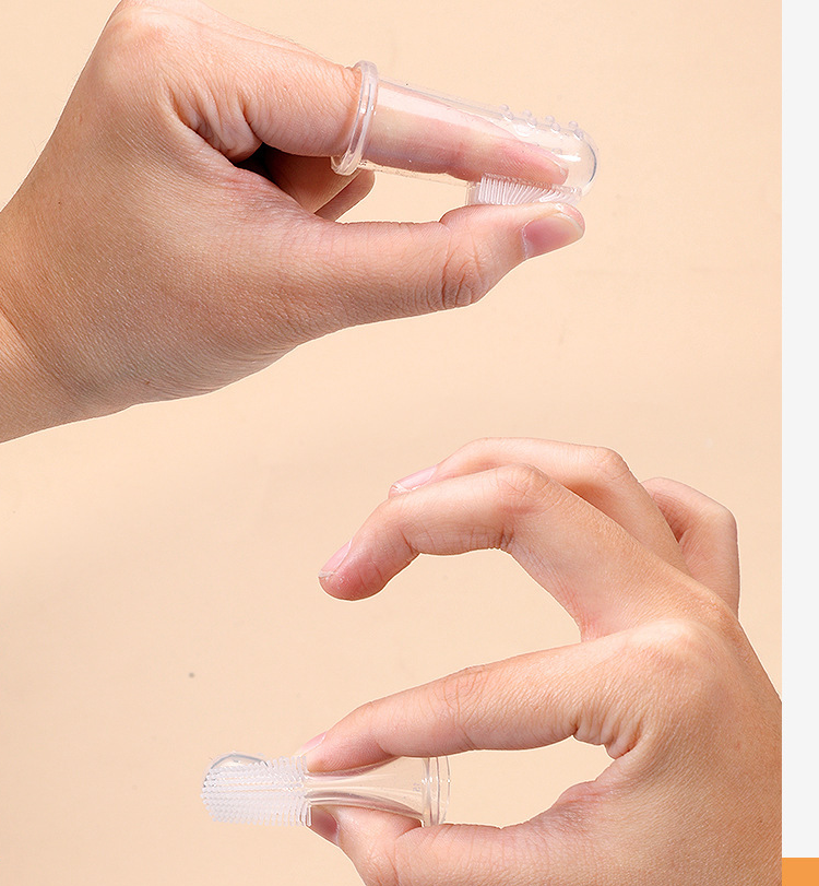 3PCS Baby Finger Toothbrush for Training Teething - Infant & Toddles & Lids Teeth Brush Soft Babies Toothbrushes Oral Cleaning Massager to Train Your Child Healthy Oral Habits -3 PCS