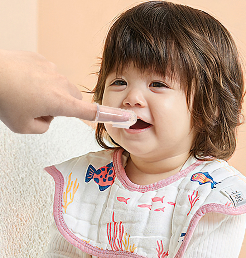 3PCS Baby Finger Toothbrush for Training Teething - Infant & Toddles & Lids Teeth Brush Soft Babies Toothbrushes Oral Cleaning Massager to Train Your Child Healthy Oral Habits -3 PCS
