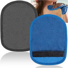 2 Pcs Sand Wipe Off Mitts, Beach Mitt Wipe Cleaner for Volleyball, Sandboxes, and Water Activities, Soft Towel Clean Sand from Skin Mitt Pack for Surf, Ocean and Lakeside Recreation(Pink, Blue)