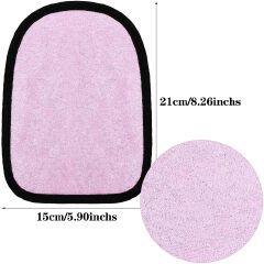 2 Pcs Sand Wipe Off Mitts, Beach Mitt Wipe Cleaner for Volleyball, Sandboxes, and Water Activities, Soft Towel Clean Sand from Skin Mitt Pack for Surf, Ocean and Lakeside Recreation(Pink, Blue)