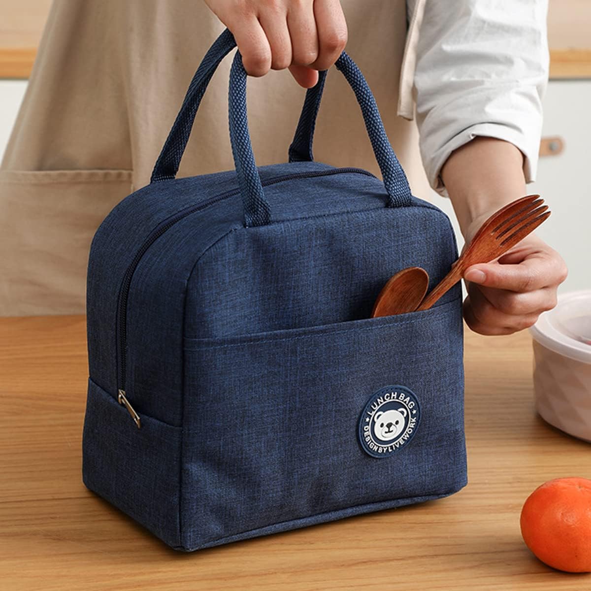 Lunch Bag Reusable Insulated Lunch Tote Bag Waterproof and Durable Handbags for Office Work School Picnic Hiking Beach Fishing