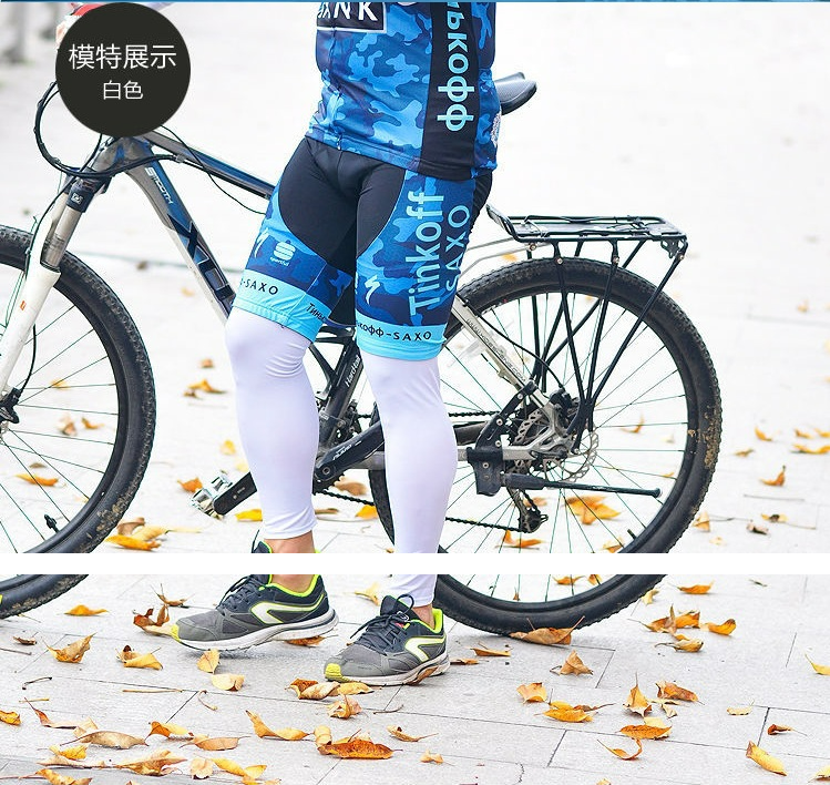 UV Protect Leg Sleeves 1 Pair Cooling Long Knee Sleeve for Men Women Sport Basketball Football