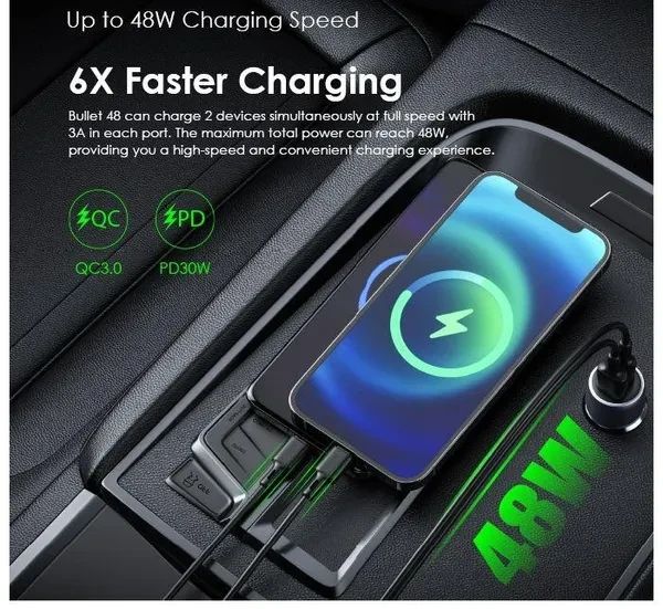 Oraimo Bullet 48W Car Charger