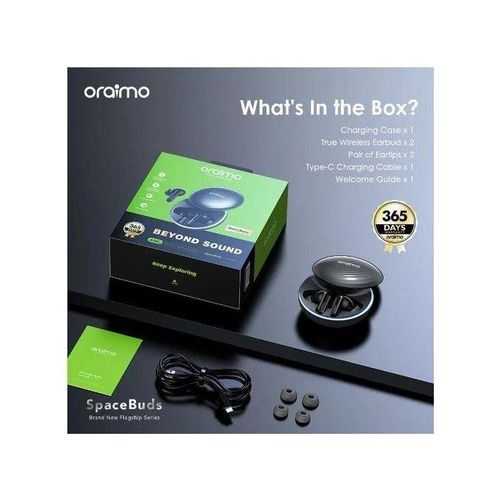 Oraimo SpaceBuds Wireless Earpods with Voice Prompt