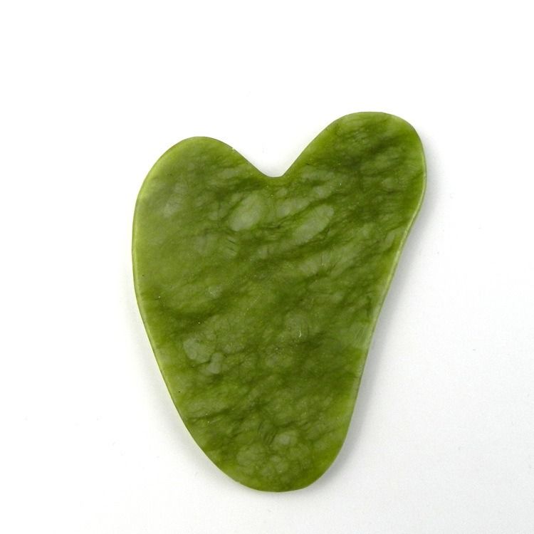 1pc 5-in-1 Natural Jade Gua Sha Facial Massage Set - Includes Roller and Gua Sha Tool, for Face, Neck, Body, Reduces Puffiness and Wrinklesreduce lines & dark circles,softens smile lines,Glows skin