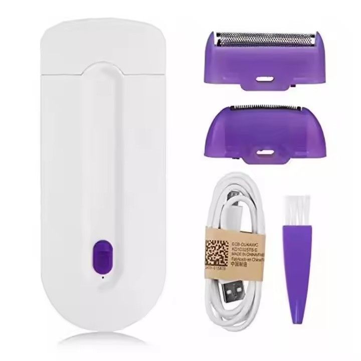 Painless Women Shaver, Electric Hair Removal ,Fast Charge, Depilatory Sense-light Body Bikini Epilator, remove all body hair painlessly without damaging skin , avoid chemical hair removal.CORDLESS.
