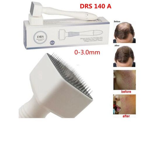 DRS Derma Stamp  Adjustable to preferred  Microneedles length for Skin Care ,Beard Growth ,Scalp Hair Regrowth  Acne & Scars removal  & stretch marks IDEAL substitute for dermaroller