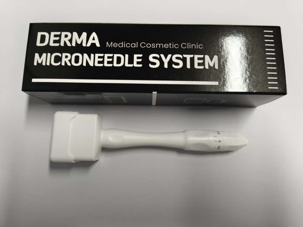 DRS Derma Stamp  Adjustable to preferred  Microneedles length for Skin Care ,Beard Growth ,Scalp Hair Regrowth  Acne & Scars removal  & stretch marks IDEAL substitute for dermaroller