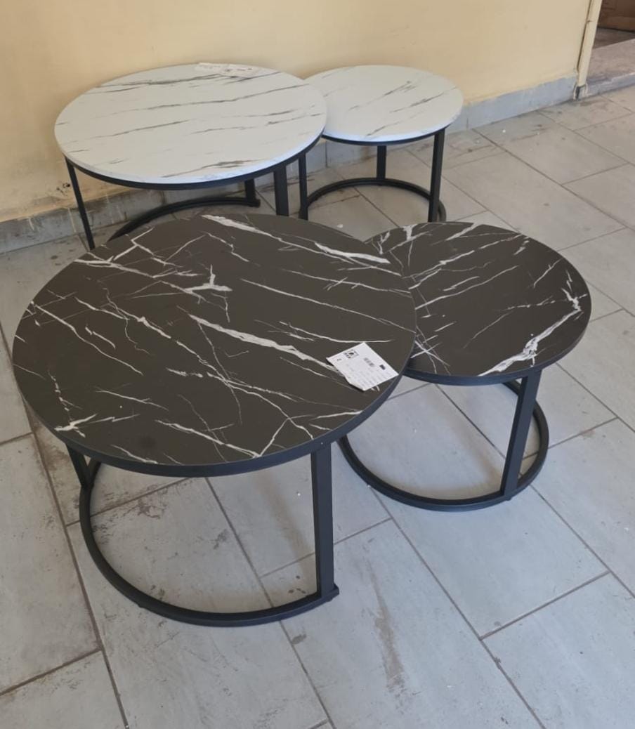 Nesting Bree marble effect Nordic luxury coffee table 2 in 1 tables Marble,WOODEN Effect Dining Room Furniture Nesting Nordic luxury coffee table