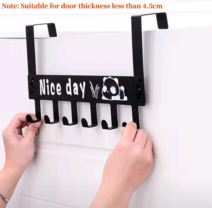 ORIGINAL MULTIPURPOSE OVER THE DOOR HANGER HOOKS FOR HANGING, OVER THE DOORS TOWEL RACKS FOR BATHROOM WITH 12 COAT HOOK, COAT RACK DORM ESSENTIALS BATHROOM ACCESSORIES
