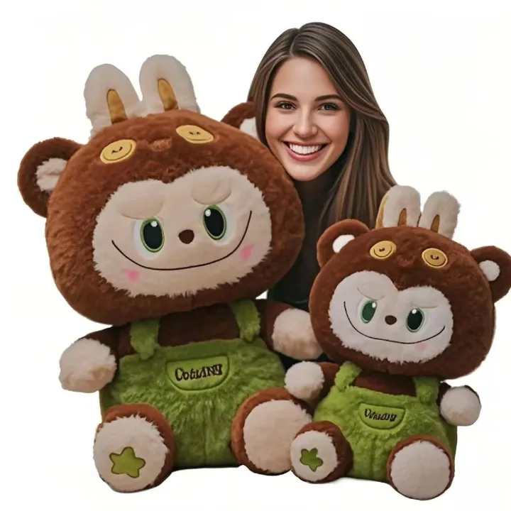The fluffy bu plush toy is cute, soft and comfortable. It serves as a festival gift, a companion for children, a Halloween gift and a Christmas gift.