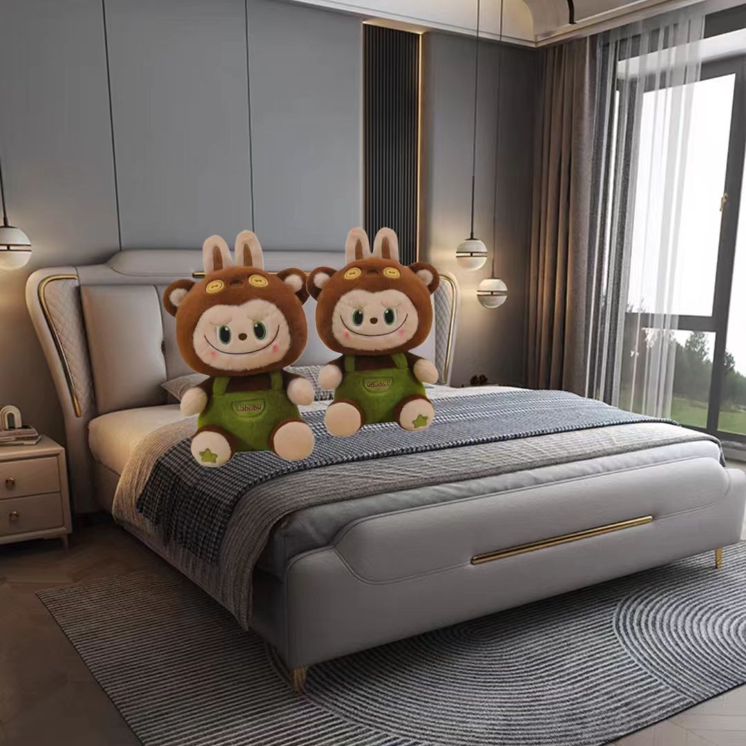 The fluffy bu plush toy is cute, soft and comfortable. It serves as a festival gift, a companion for children, a Halloween gift and a Christmas gift.