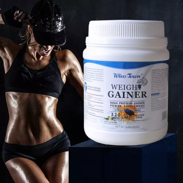 Wins Town Weight Gainer and Muscle Builder Supplement Protein Powder Supports Muscle Growth, Promotes Weight Gain, Boosts Energy, Easy to Mix