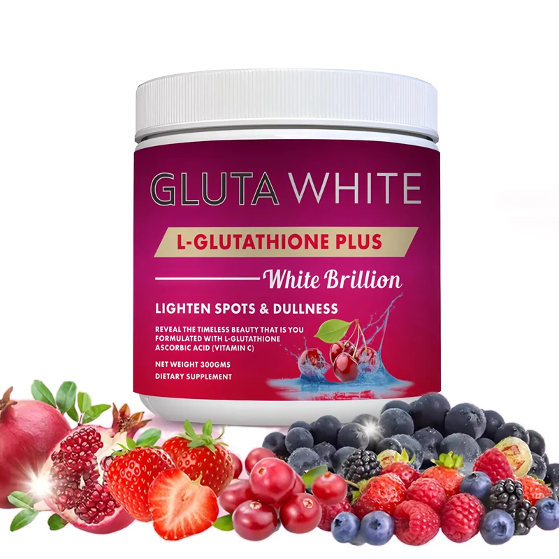 Gluta White L-Glutathione Plus White Brillion Powder For Skin Brightening, Anti-Aging, Dark Spot Reduction, Detoxification & Immune Support