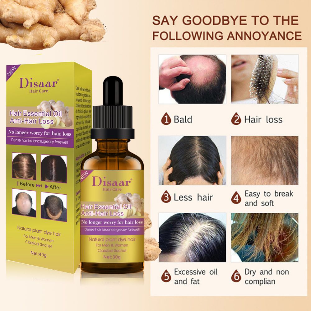 Hair Growth Essential Oil For Baldness, Hair Loss, Thinning & Scalp Repair With Natural Nutrients For Stronger, Fuller, Healthier Hair