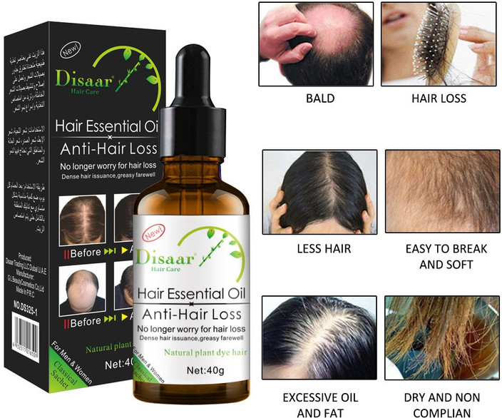 Hair Growth Essential Oil For Baldness, Hair Loss, Thinning & Scalp Repair With Natural Nutrients For Stronger, Fuller, Healthier Hair